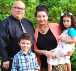 Rick Terrazas and his family of Rock of Ages Prison Ministry